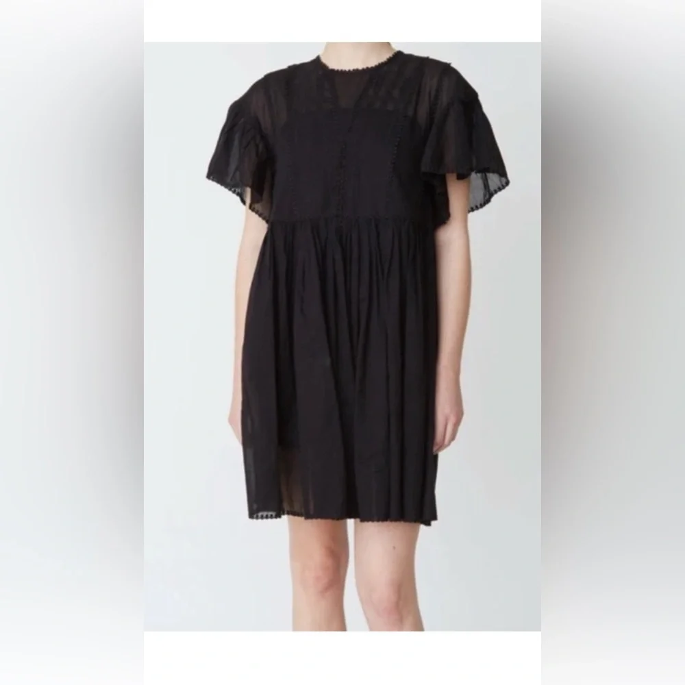 Isabel Marant Etoile Annaelle Embroidered Lace MiniDressRomantic Fairy Gruhge,12 - Picture 9 of 15